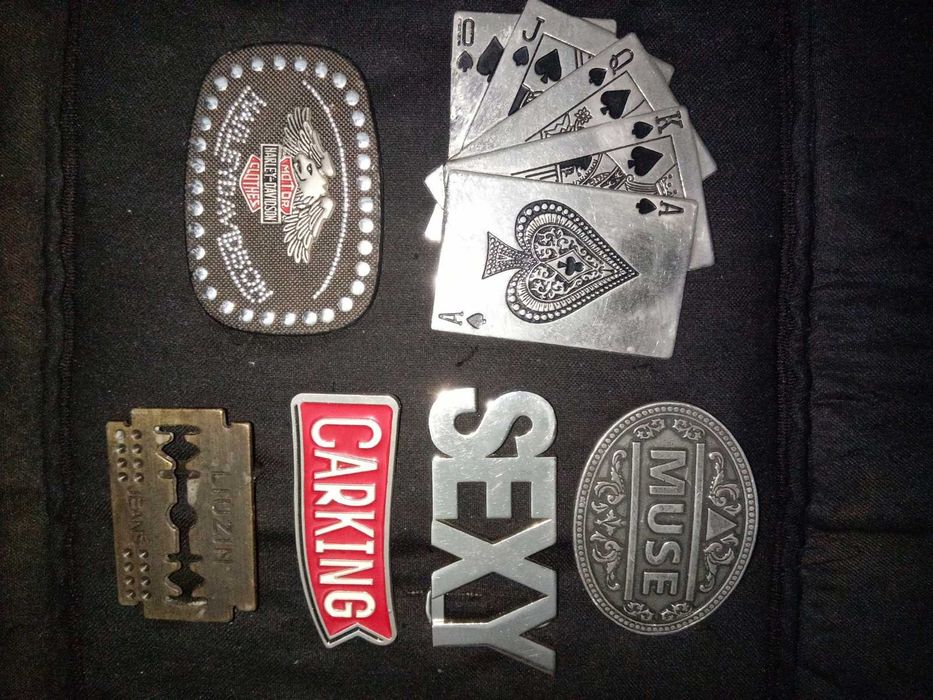 Бляха пряжка металлическая декор мотоцикл без кольца