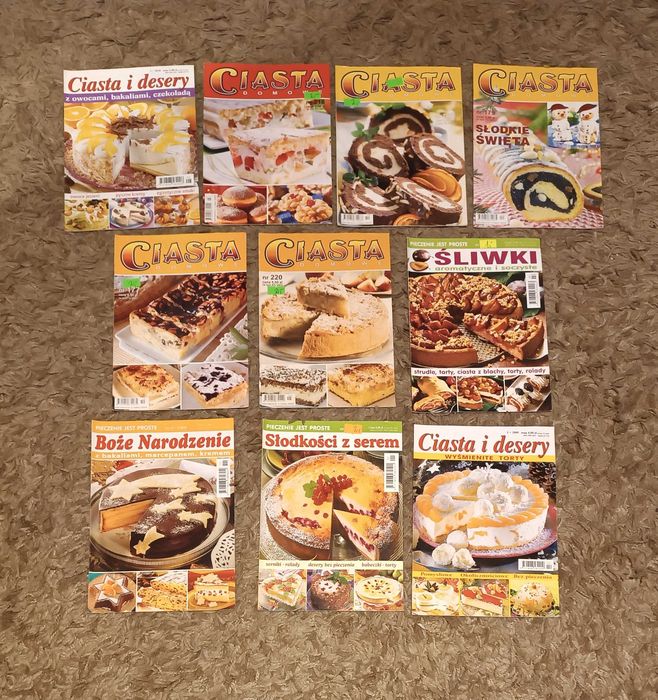 Kuchnia - czasopisma kolekcjonerskie CIASTA komplet E
