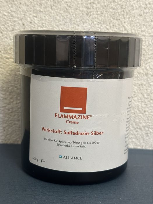 Мазь від опіків та пролежнів FLAMMAZINE, нова