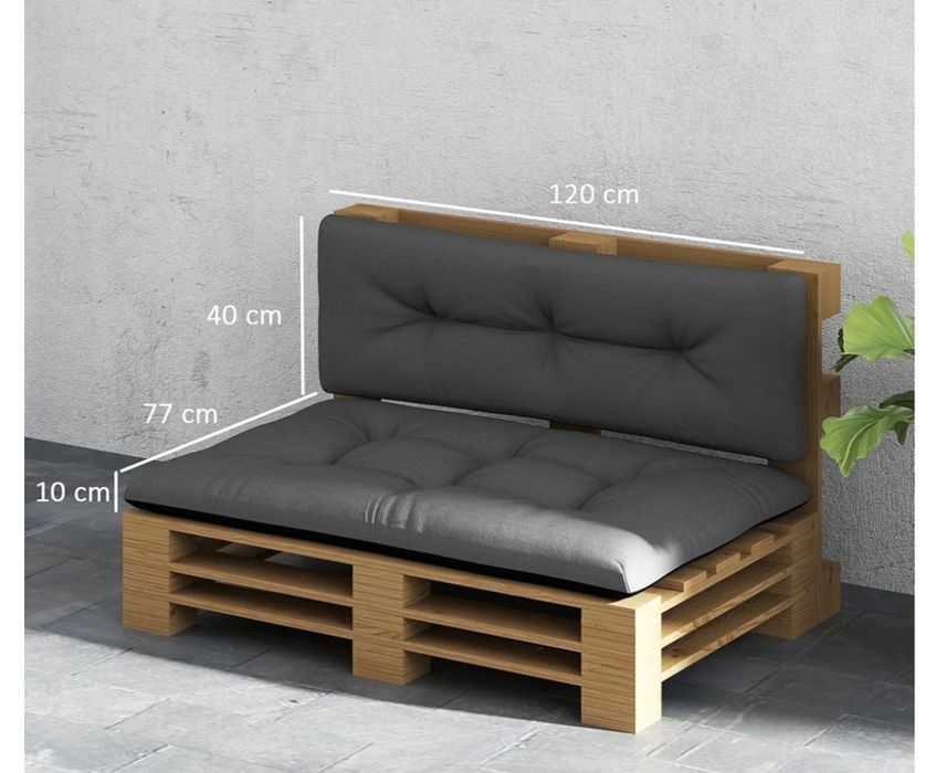 Zestaw Poduszek Paletowych, 2szt, Siedzisko i Oparcie nowe