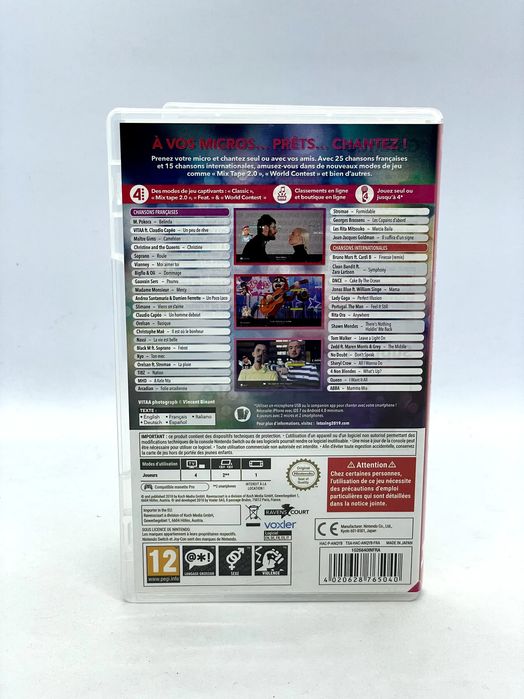 Let's Sing 2019 French and International Hits Nintendo Switch