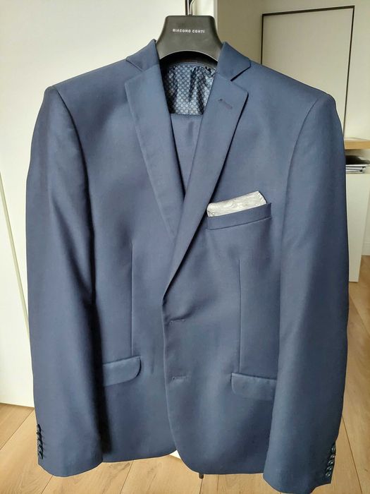 Garnitur granatowy Giacomo Conti męski