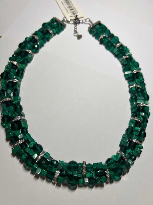 украшение колье Малахит