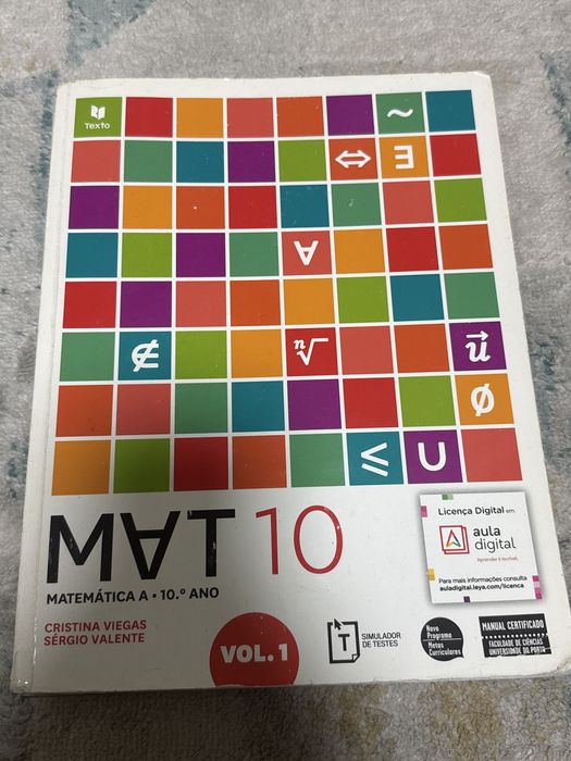 Manual escolar MAT A 10° ano