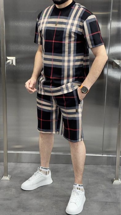 BARBERRY футболка шорты комплект костюм мужской летний louis vuitton
