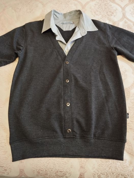 Джемпер подростковый обманка - рубашка Бренд " CEGISA"