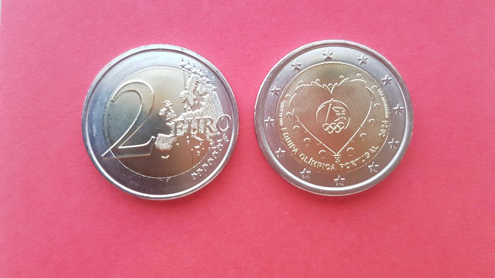 Moeda Comemorativa Alusiva Equipa Olímpica Portugal 2024 CuNí Normal