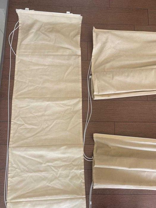 Conjunto 5 cortinas, pack de montagem completo. Semi novas.