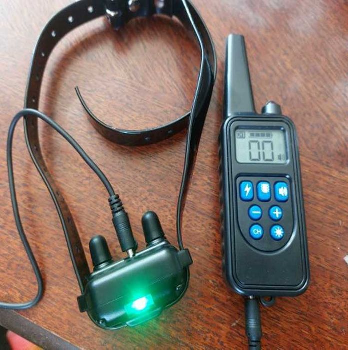 Электронный дресcировочный ошейник для собак — дальность 1000 м. пульт