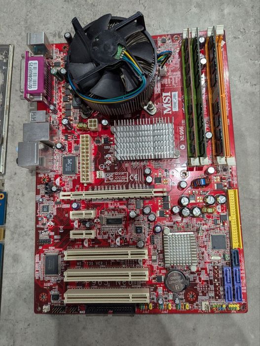 Комплект Core 2 Duo E7400 + 4GB DDR2 + плата 775 + GeForce 7300