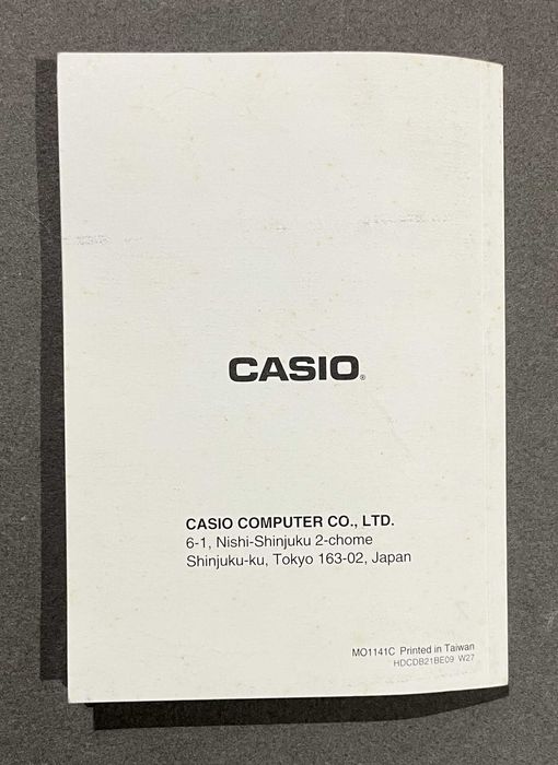 Manual Casio SF-7900E SF-8900