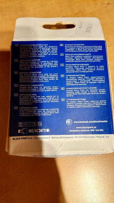 Tusz Black Point BPC551XLC (zamiennik CLI-551C XL) Błękitny 9 ml  cyan