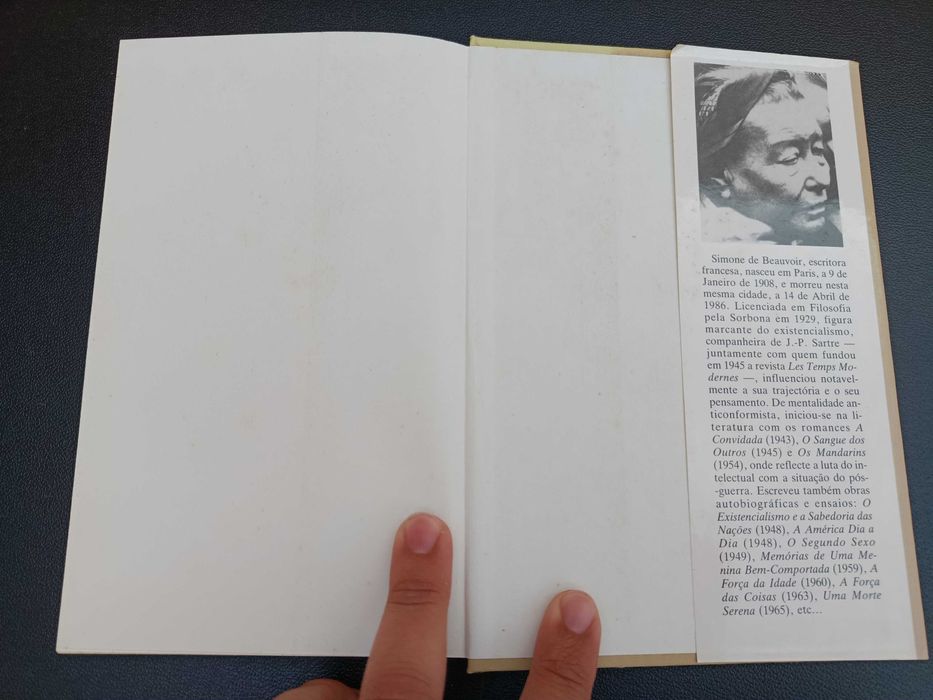 Livro "O Sangue dos Outros", Simone de Beauvoir