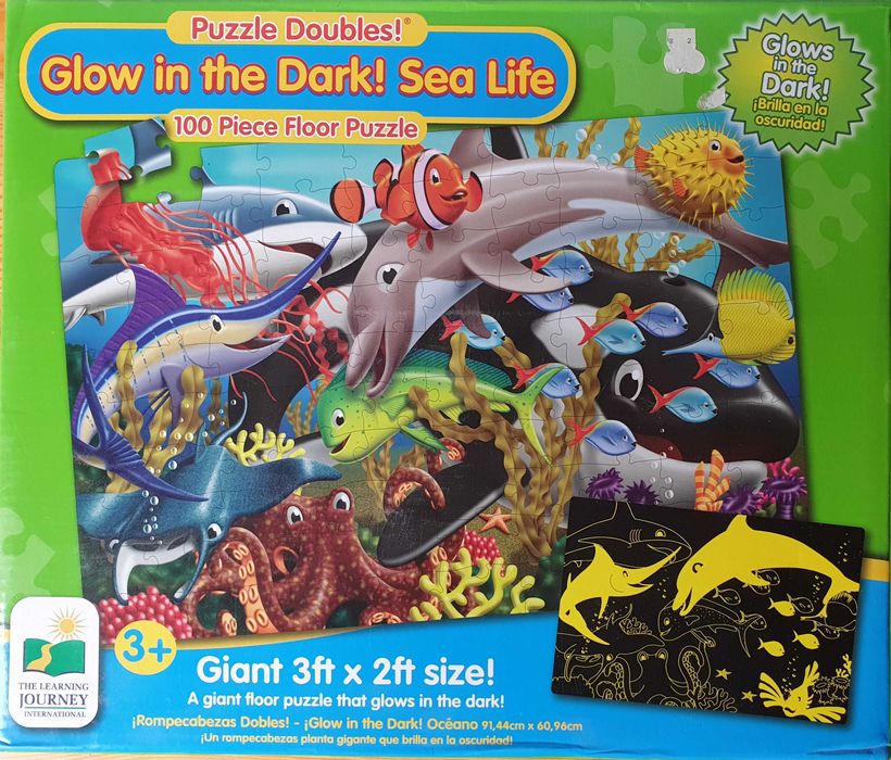 Дитячий двосторонній пазл Морське життя (Puzzle Doubles), б/в.