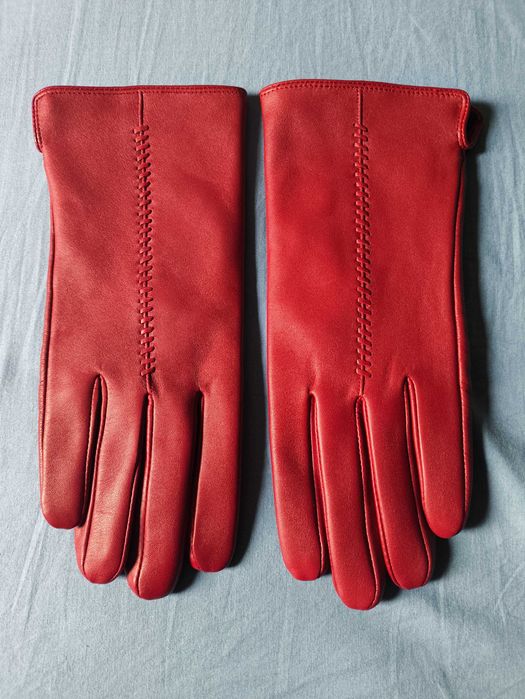 Wittchen rękawiczki skórzane damskie ocieplane