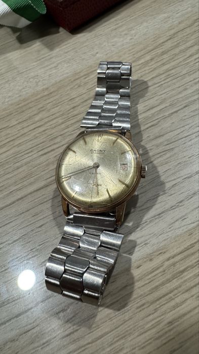 Relógio Vintage Cauny calendario 17 rubis