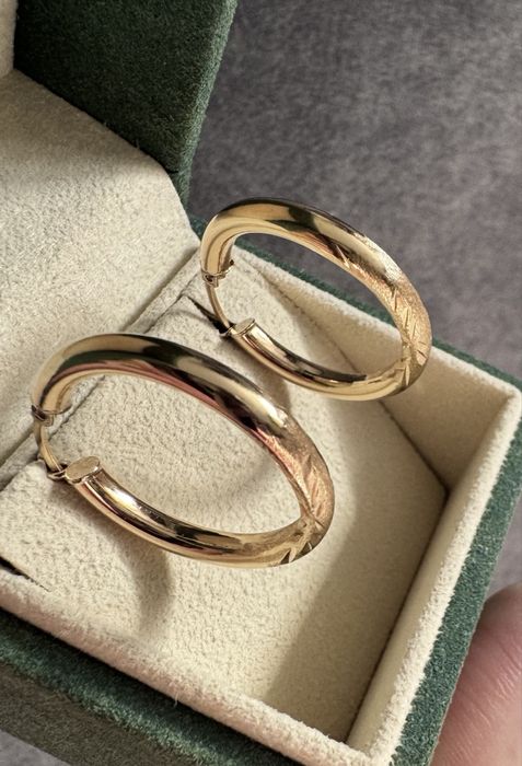 Złote kolczyki 585 14k sliczne