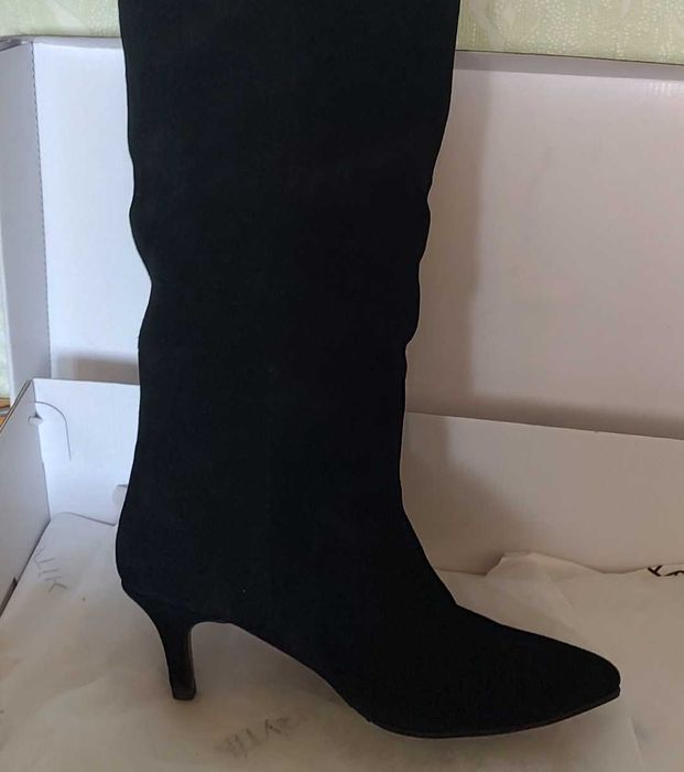 Зимові, замшеві сапоги