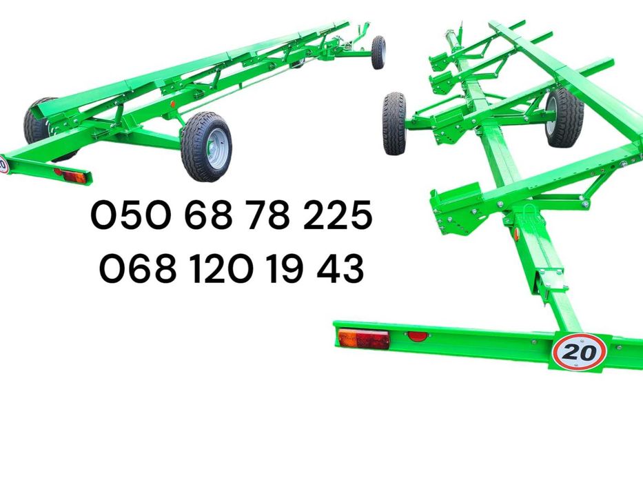 Візок для жниварок,тележка для жатки 7 8 9 10м Claas, Case, JOHN DEERE