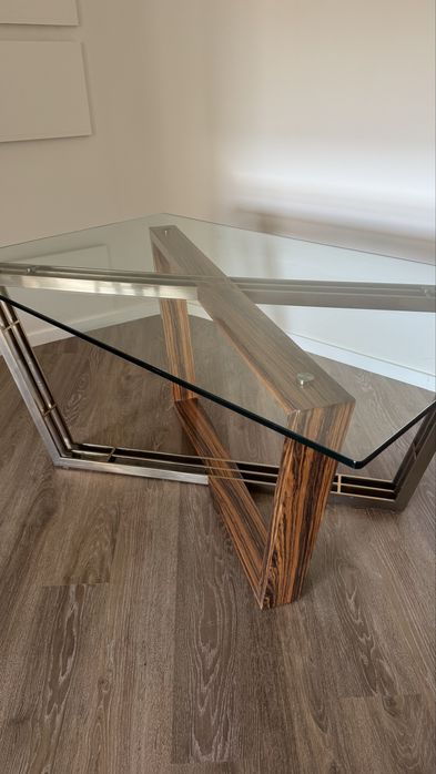 Mesa de sala tampo vidro