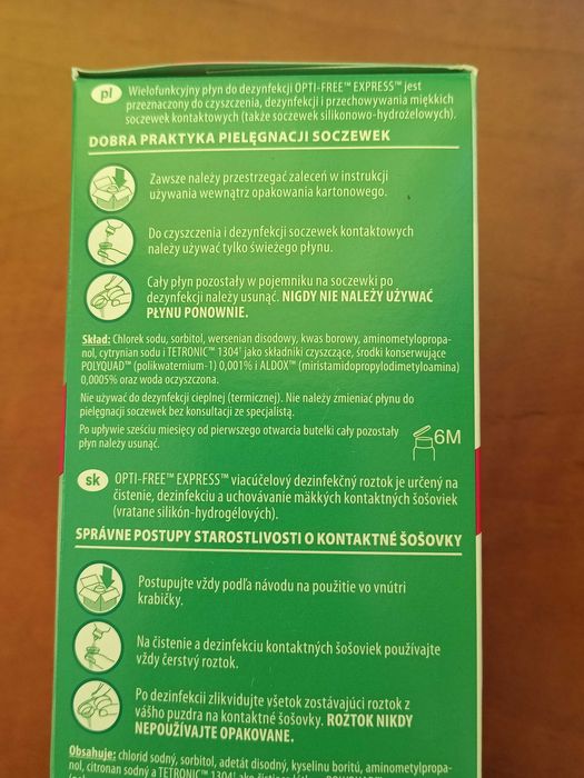 Opti-Free Express płyn do soczewek kontaktowych 355 ml