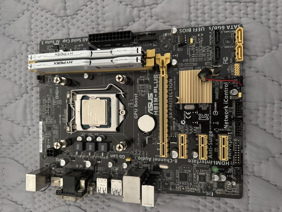 Vendo asus h81 M-plus i5 4690k, ram fury