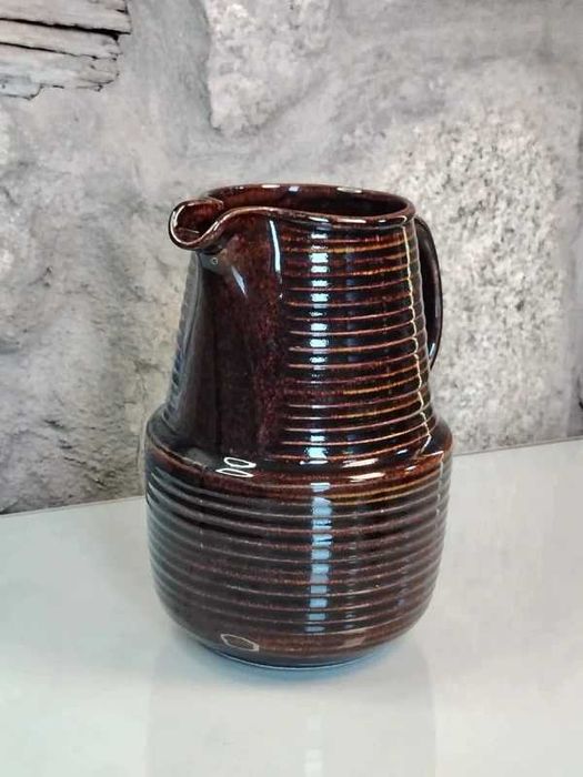 Jarra Vintage em Vidro Âmbar - ENVIO GRATIS