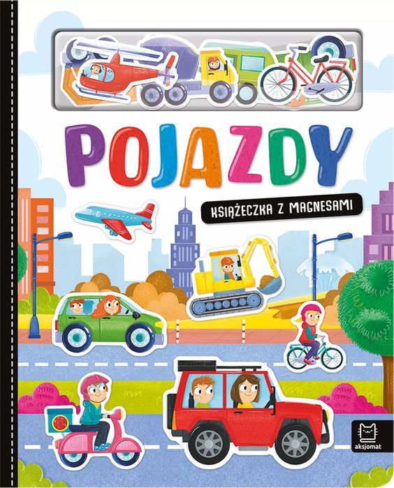 Pojazdy. Książeczka z magnesami. Aksjomat. Nowy Produkt
