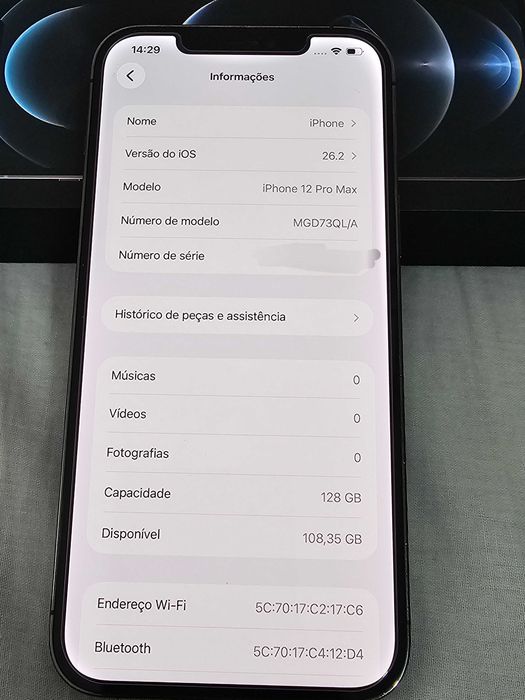 Iphone 12PRO 256GB. 100%Bateria. Muito bom