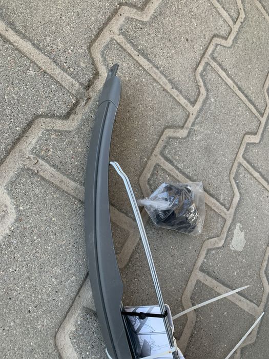 Błotniki rowerowe simpla sdl 28” 45mm szare chlapacze pełne wsporniki