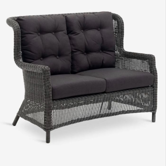 FALKENBERG 2-місний сірий диван для відпочинку садовий/для тераси JYSK