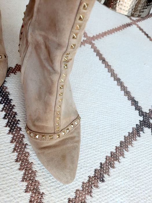 Botins bege Zara -tamanho 39