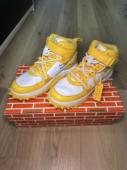 Nike Air Force 1 Mid Off-White Varsity Maize
