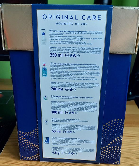 Zestaw Nivea Original Care Moments of  Joy dla kobiet