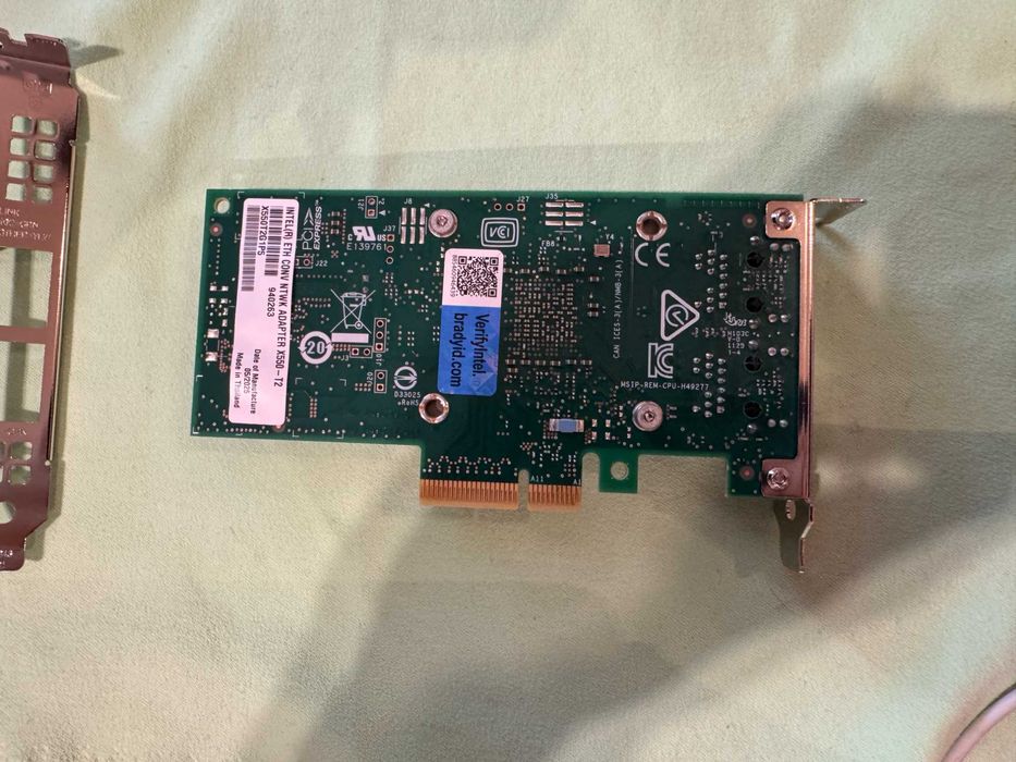 Intel X550-T2 Dual 10GbE RJ45 PCIe