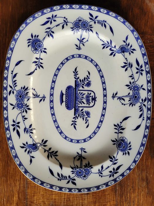 Stary przedwojenny fajansowy półmisek Delft
