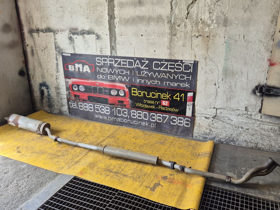 BMW E30 M10B18 Tłumik Wydech Kompletny Końcowy Portki Dwururka1.710804