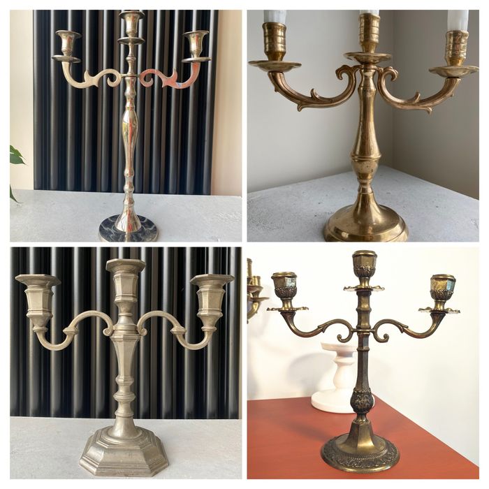 Підсвічник свічник канделябр вінтаж латунь Німеччина подсвечник: 400 ...