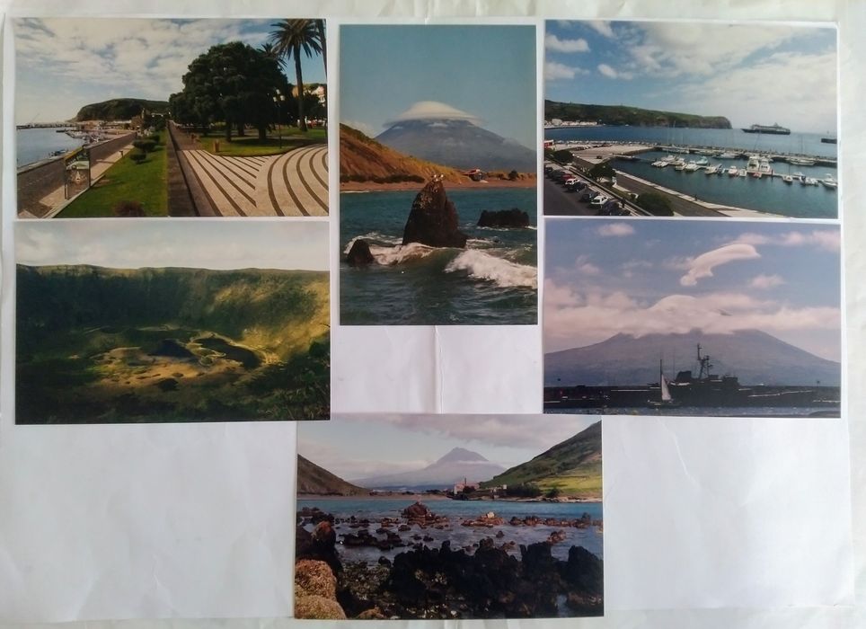 Postais Açores- Ilhas S.Miguel e Faial