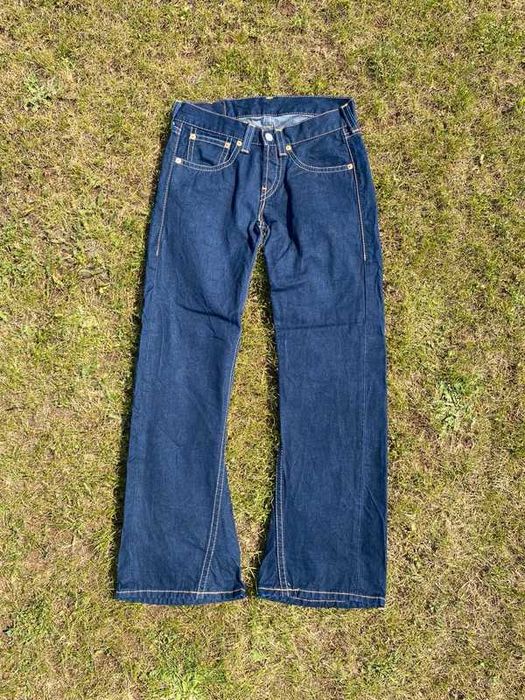Spodnie damskie jeansy vintage Levis 907 dzwony szerokie y2k coquette