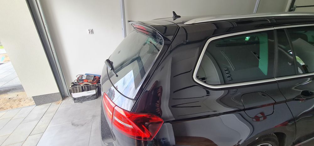 VW Passat B7 Kombi Lotka Spoiler Dokładka Tylna Czarny Połysk