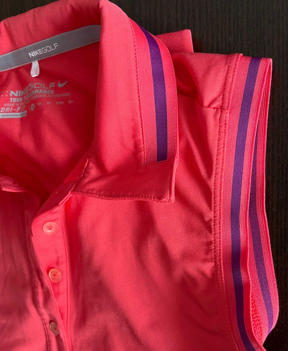 Sportowa koszulka polo bez rękawów Nike