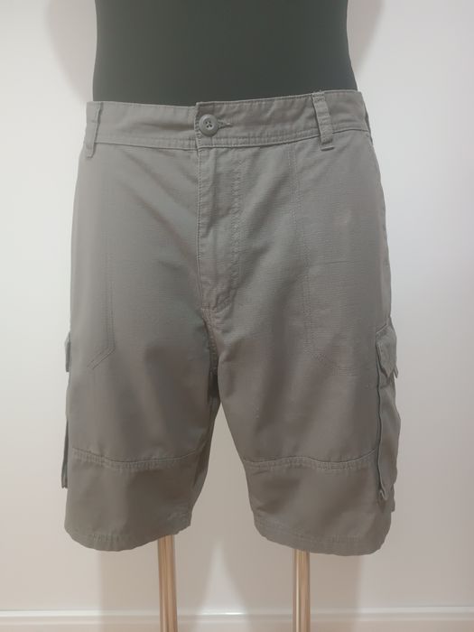 Oliwkowe męskie spodenki szorty cargo Denim Co używane XL/XXL
