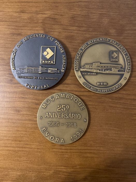 3 Medalhas Guerra colonial  e ADFA