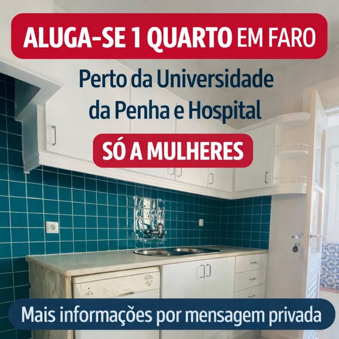 Quarto em Apartamento - Faro
