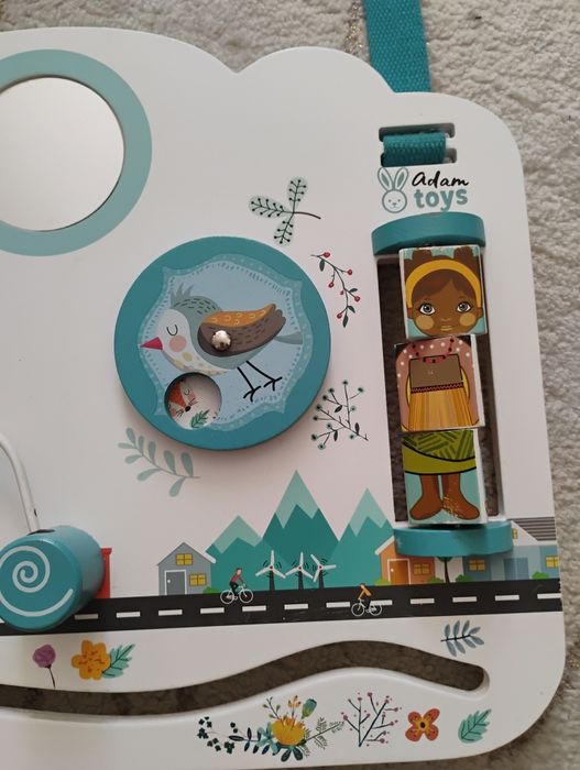 Tablica manipulacyjna Adam bardzo dobry stan montessori