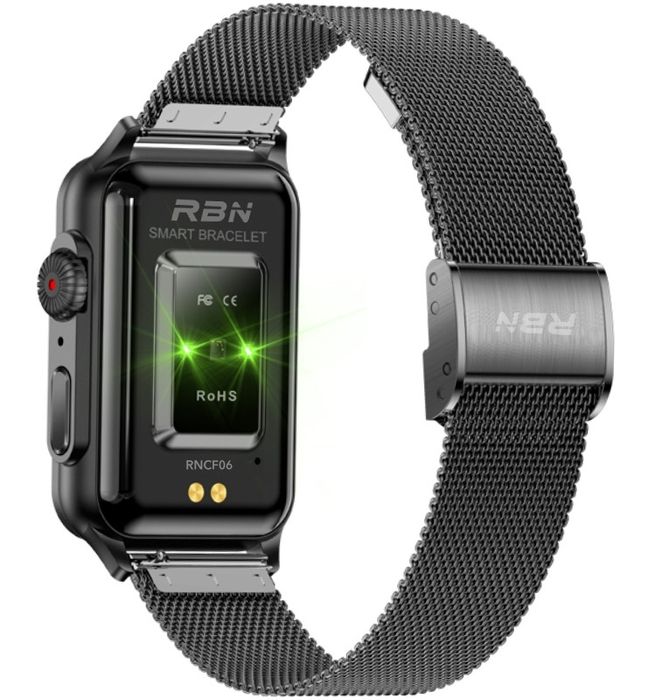 smartwatch damski rubicon rncf06 black smarub215