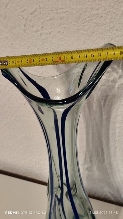 Szkło Kolorowe Wazon Sękacz