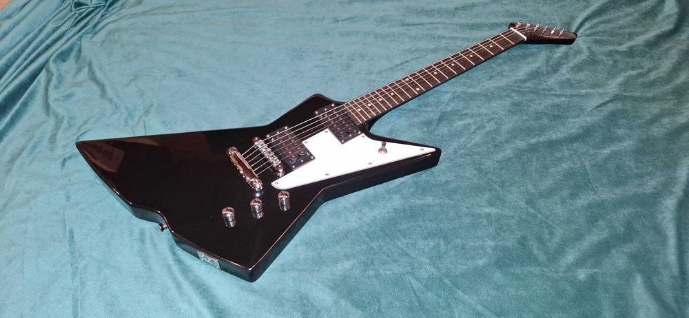 Gitara Elektryczna Harley Benton Explorer Extreme-76 - Piano Black