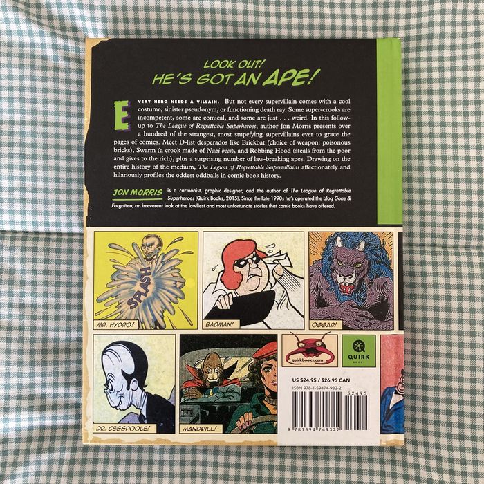 Livro “The Legion of Regrettable Supervillains”, de Jon Morris